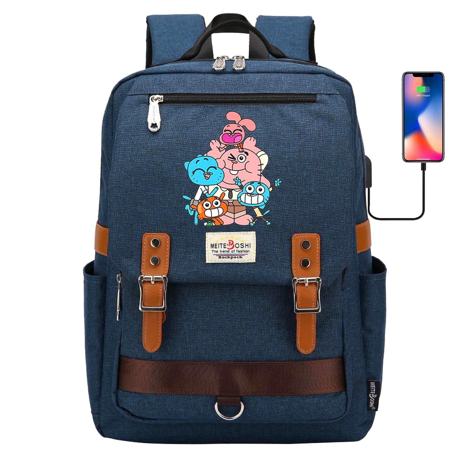 Weekyun Gumball Adventure backpack - Fun Cartoon Bag for young little ...
