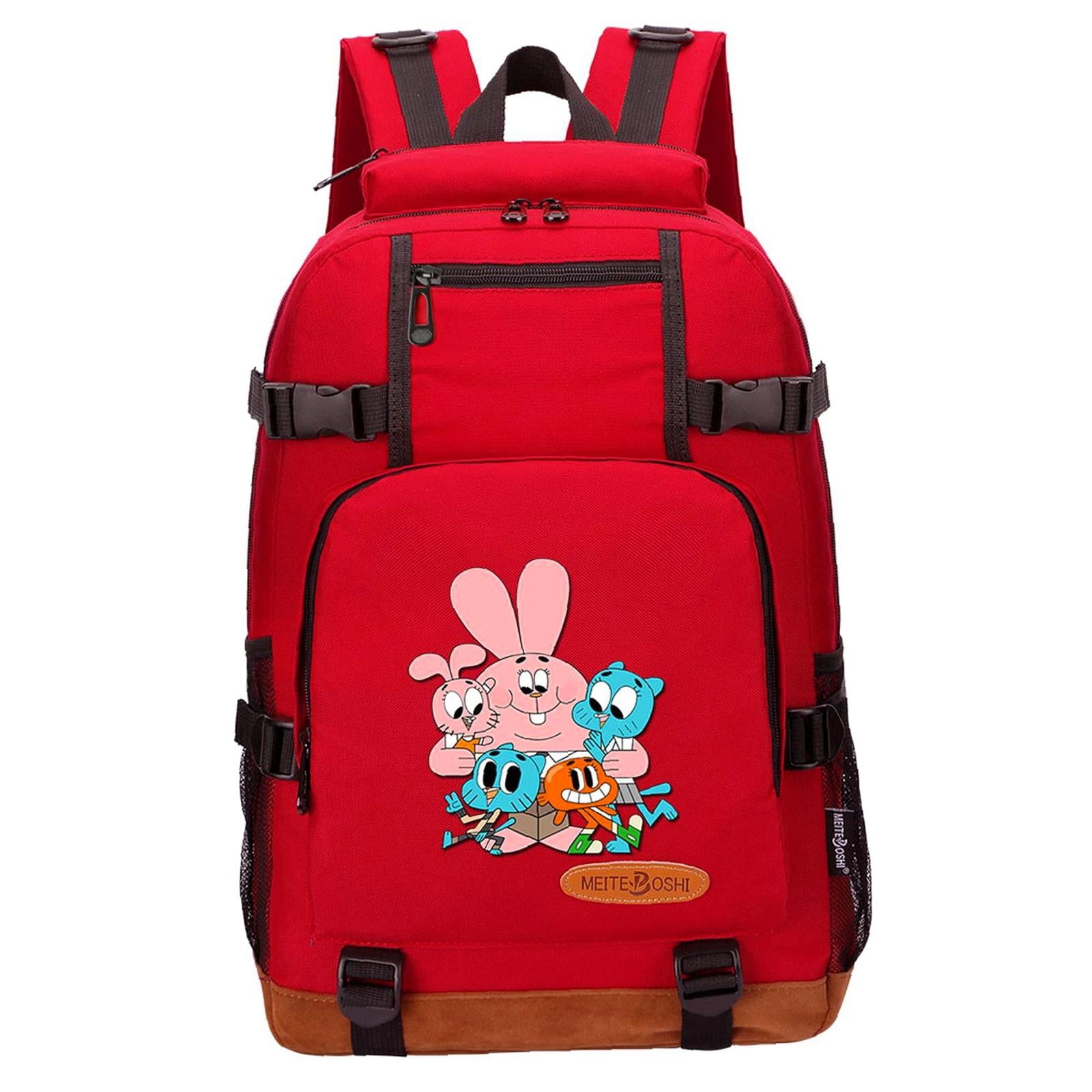 Weekyun Gumball Adventure backpack - Fun Cartoon Design, 15