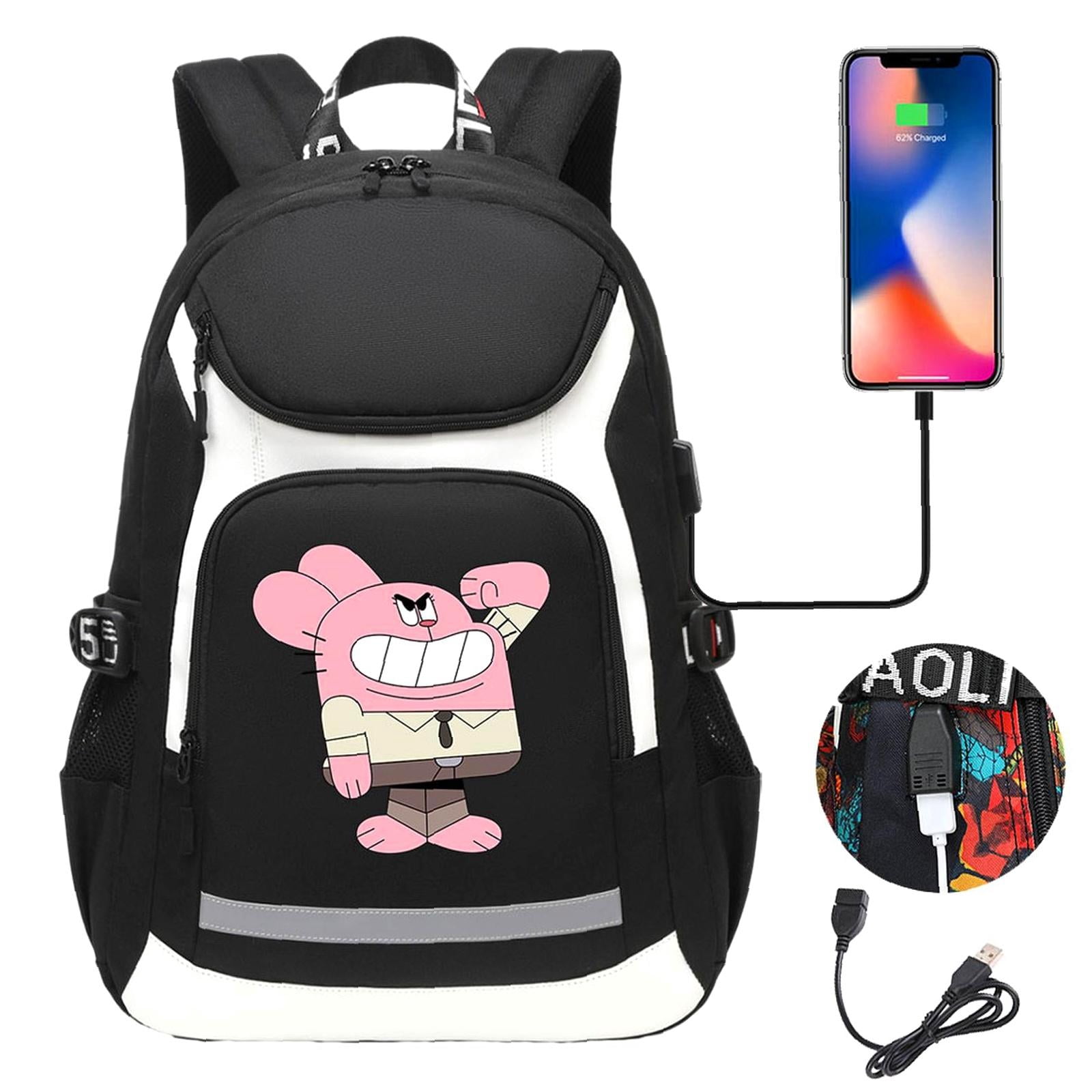 Weekyun Gumball Adventure backpack - Fun Cartoon Design, Suitable for ...