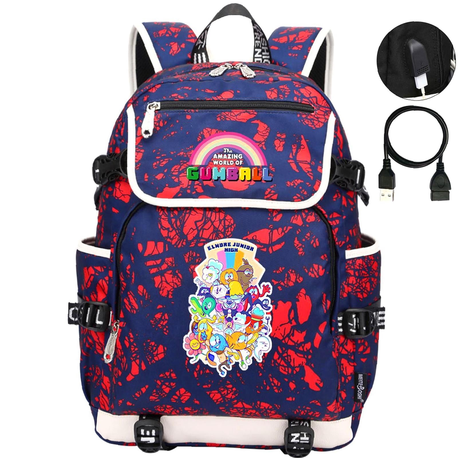 Weekyun Gumball Adventure backpack - Fun Cartoon Design for young ...