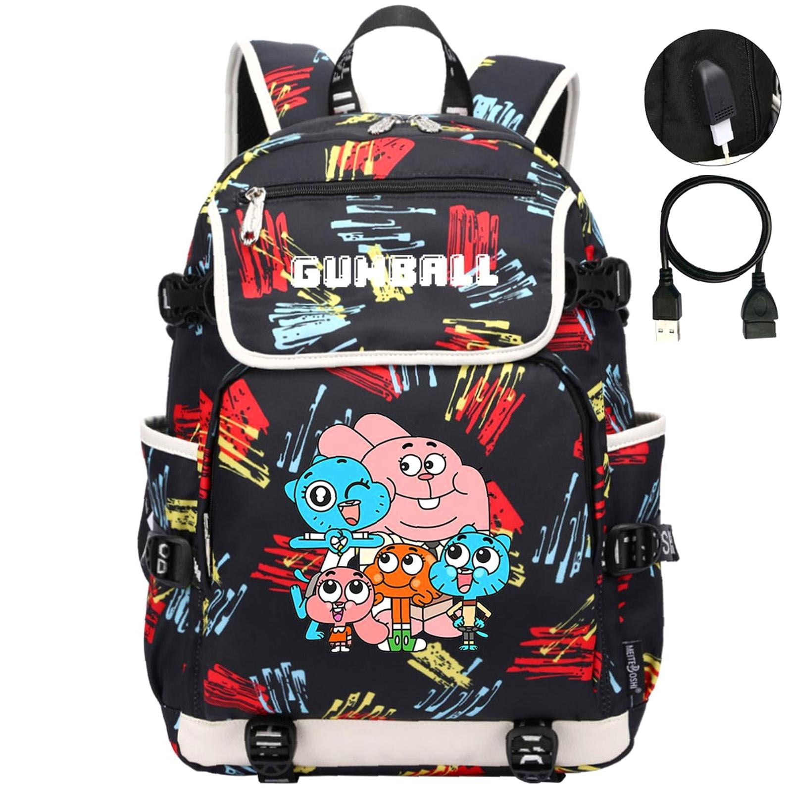 Weekyun Gumball Adventure backpack - Fun Cartoon Design for young ...