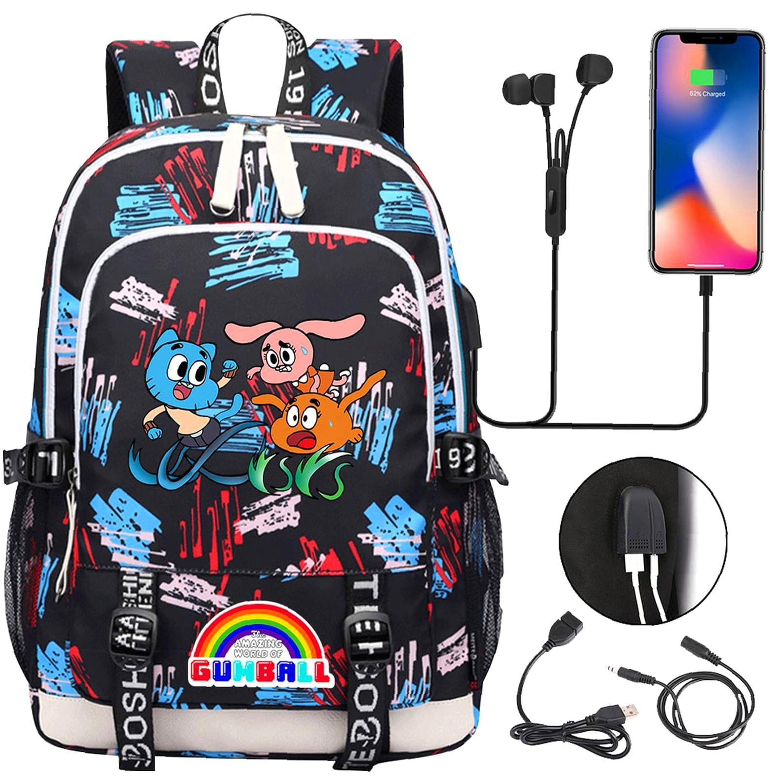 Fun Rucksacks Weekyun Gumball Adventure backpack - Fun Cartoon Design for young ...