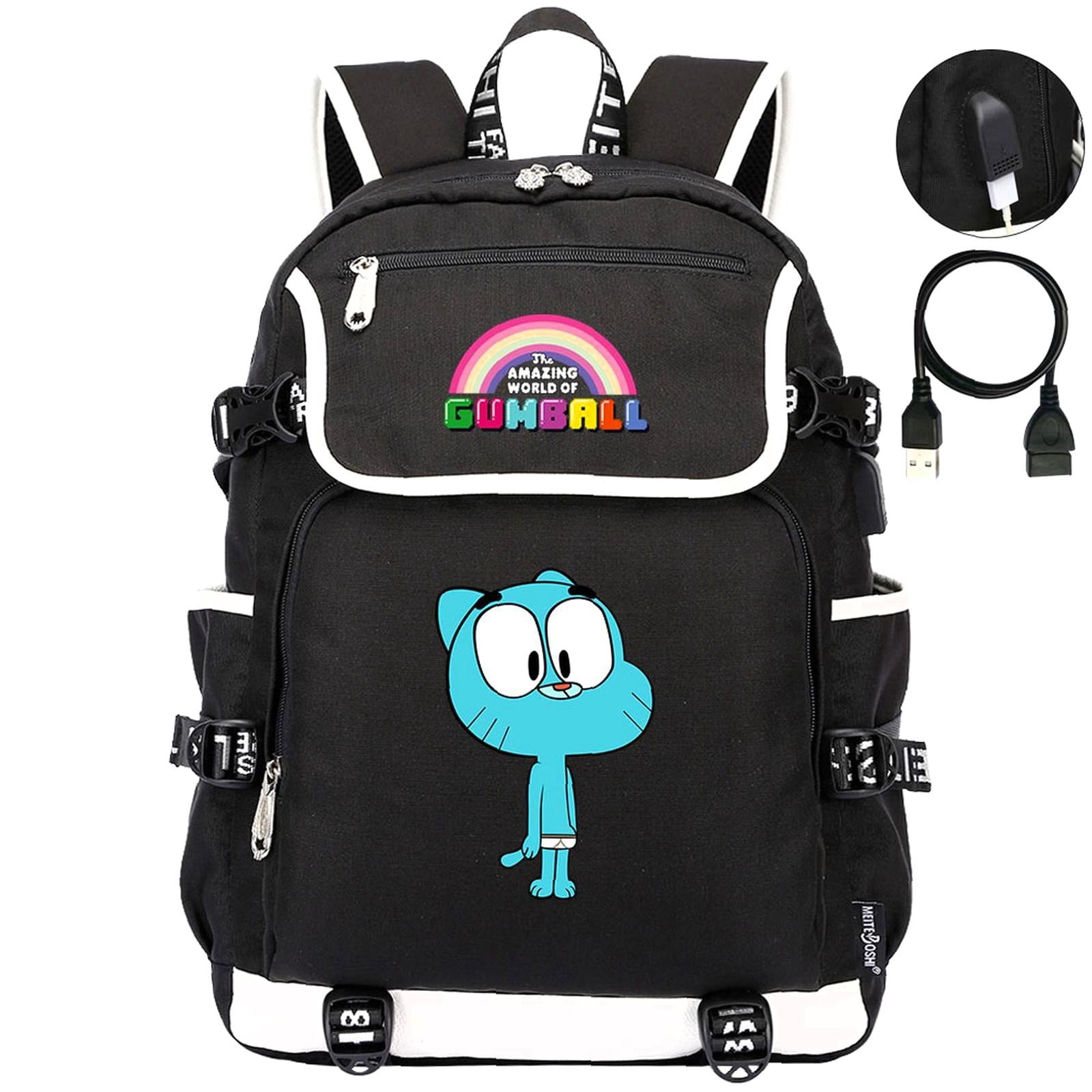 Weekyun Gumball Adventure backpack - Fun Clamshell Design, USB Charging ...