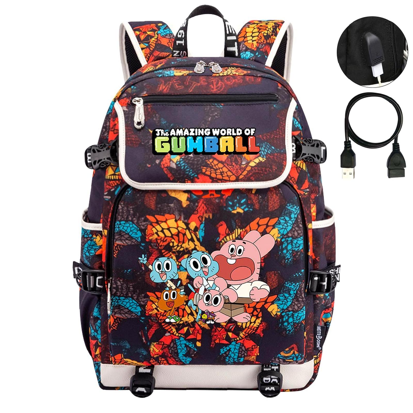 Fun Rucksacks Weekyun Gumball Adventure backpack - Fun Design, USB Charging, 15 ...