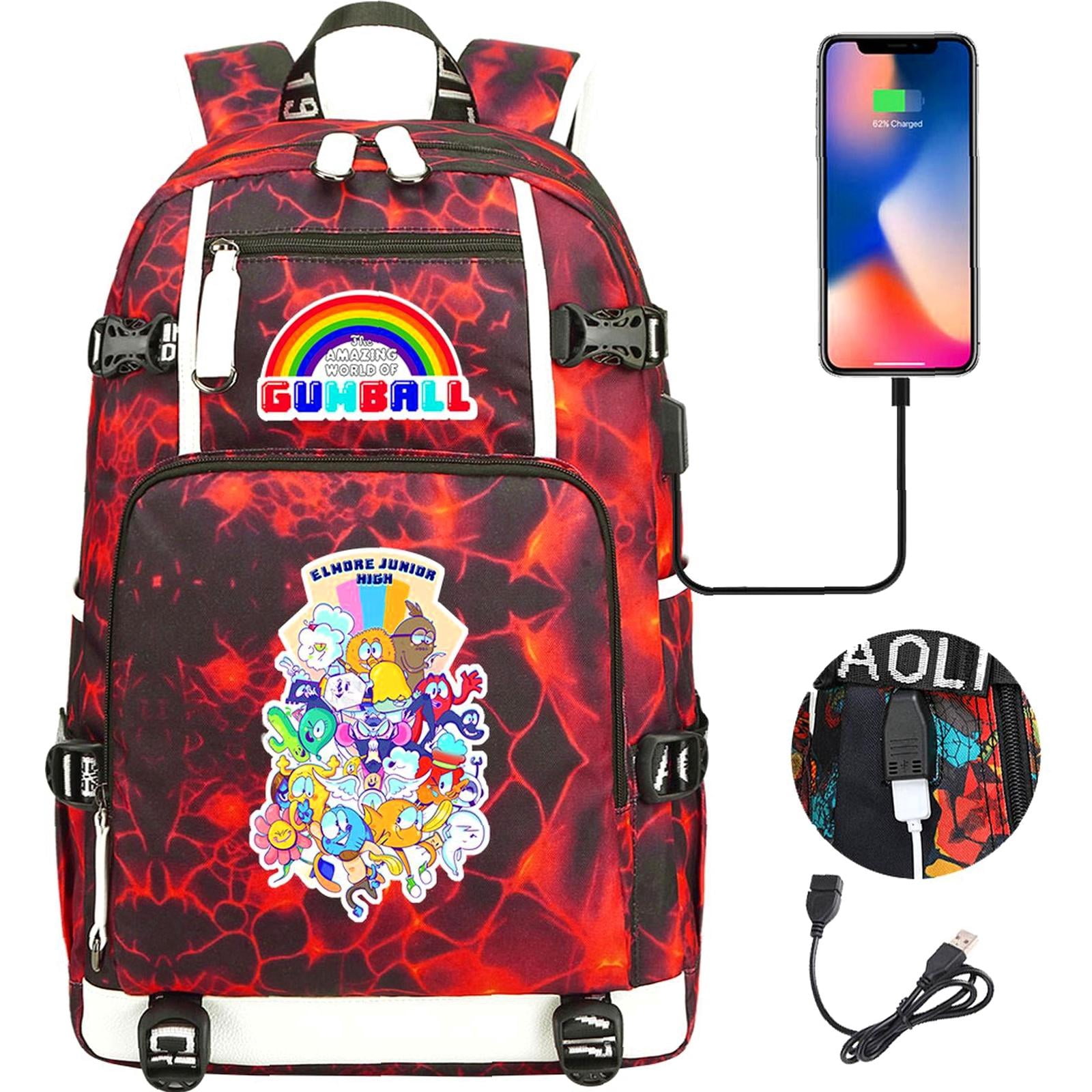 Fun Rucksacks Weekyun Gumball Adventure backpack - Fun Design, USB Charging, Multi ...