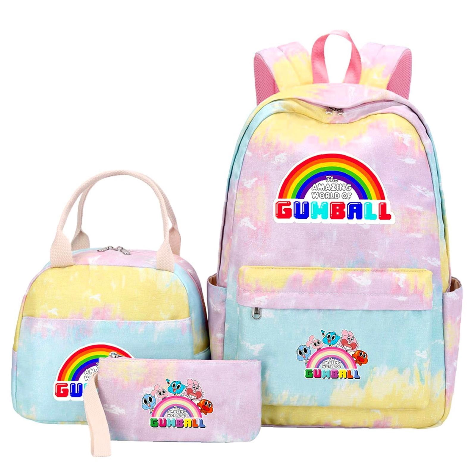Fun Rucksacks Weekyun Gumball Adventure backpack Set - Fun Cartoon Design for young ...