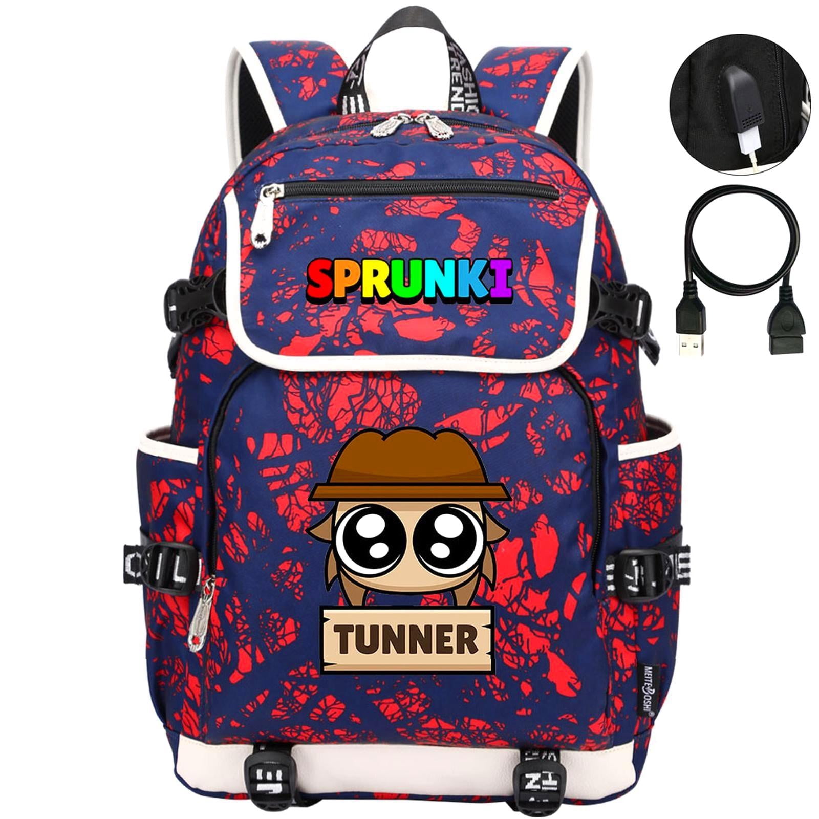 Fun Rucksacks Weekyun Sprunki Fun Cartoon Backpack, Clamshell Design, USB Charging ...