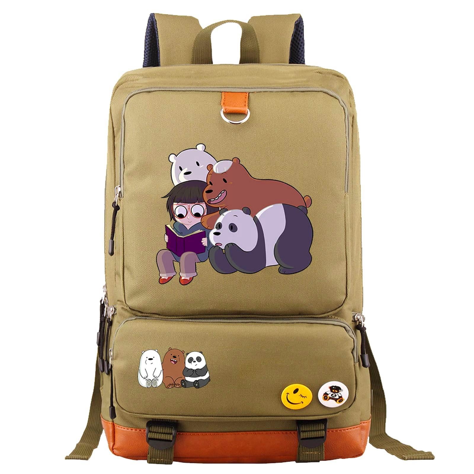 Weekyun We Bare Bears Cartoon Backpack for your little one, Large ...