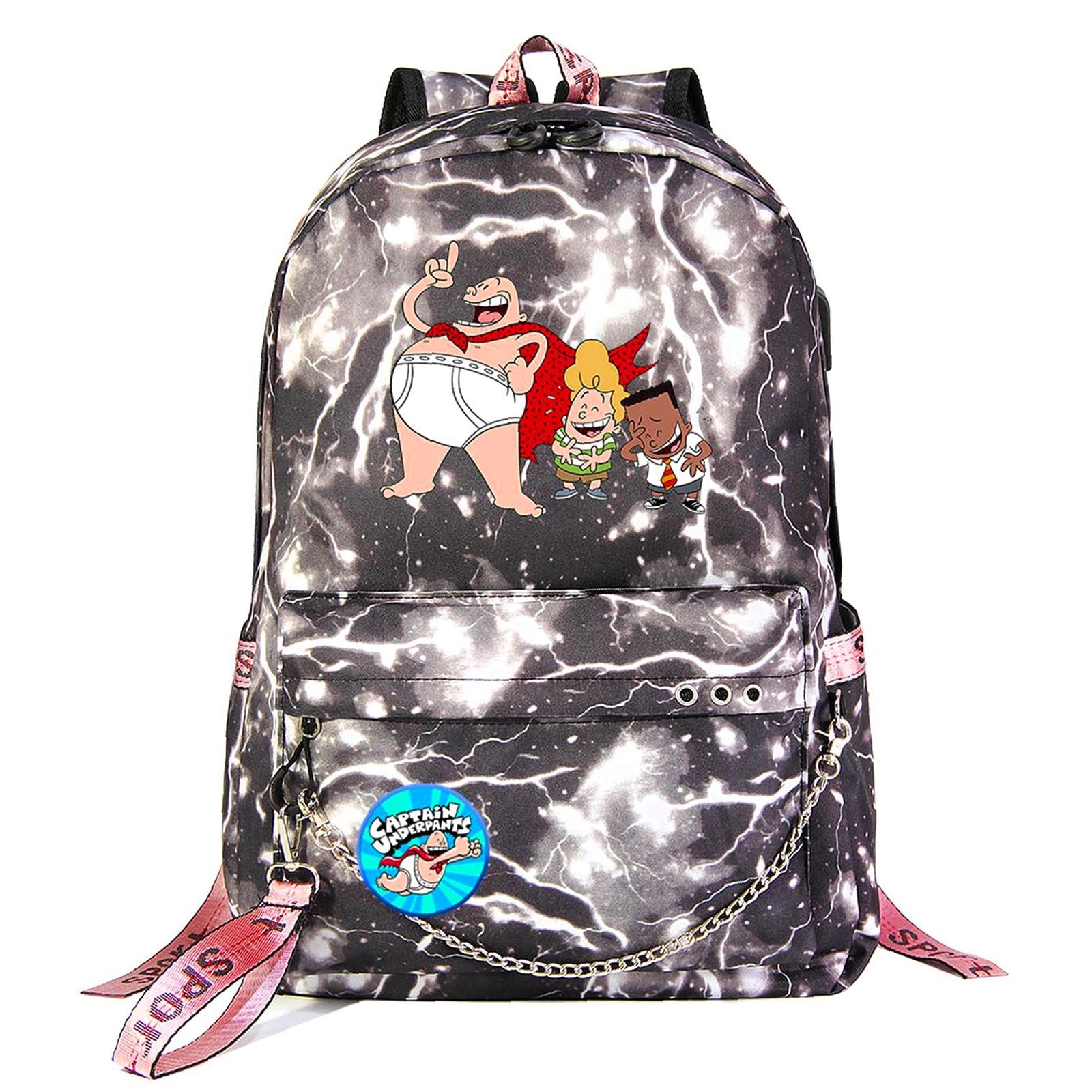 Fun Rucksacks Weekyun Young Cartoon Backpack with Double Side Pockets, USB Charging ...