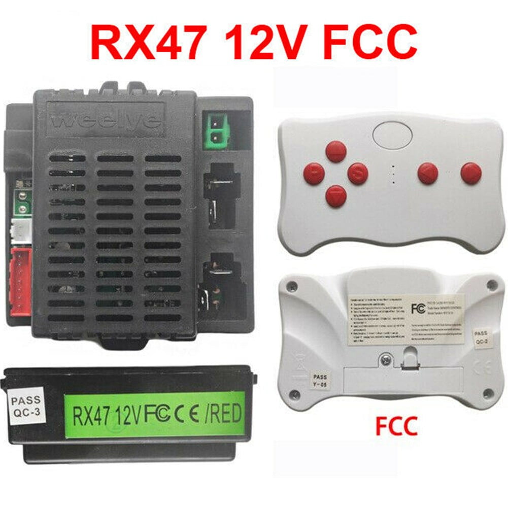 Ricevitore E Telecomando 2.4G Per Auto Giocattolo Elettriche 6V 12V 24V - Compatibile Con Modelli Welye, RX Serie (Set Completo RX19 12V)