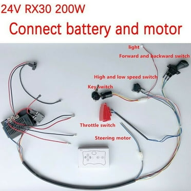 Weelye Diy Wire Switch Receiver Rc Kit Modified Of Kids Electric Car Rx30 24V A