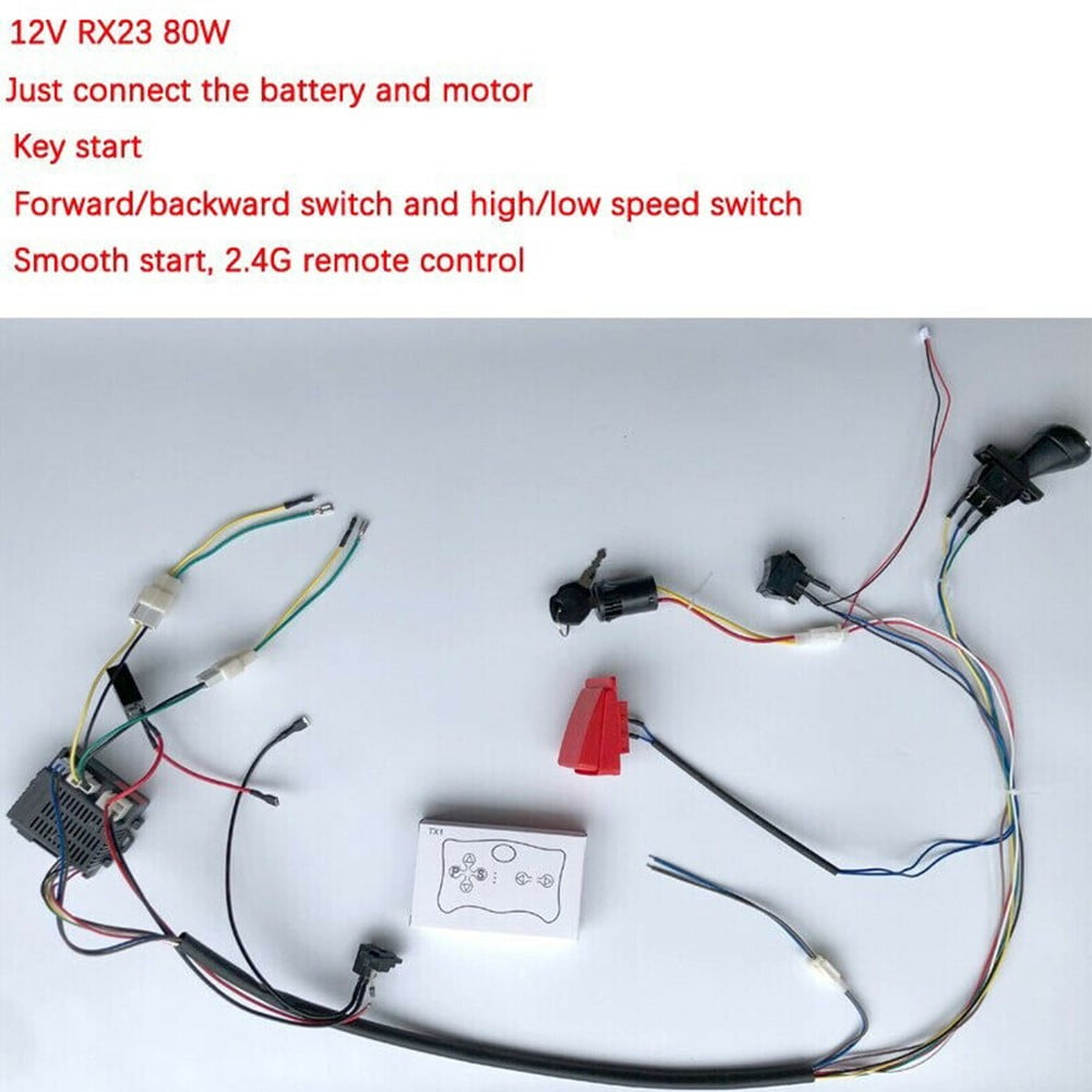 Weelye Diy Wire Switch Receiver Rc Kit Modified Of Kids Electric Car