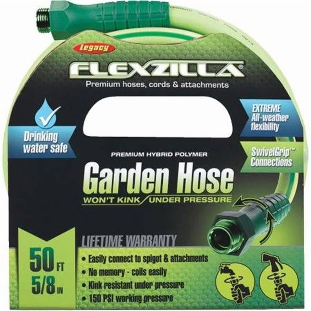 Weems  0.62 x 50 in. Garden Hose with Swivel Grip Connections, Green