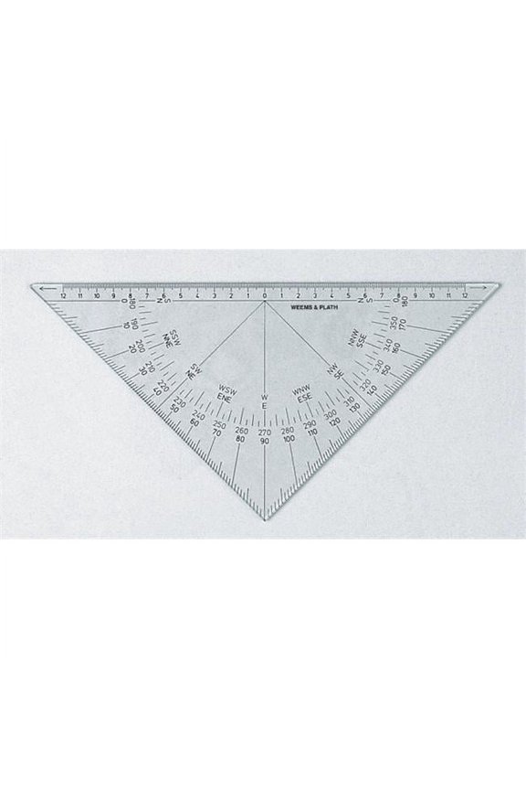 103 Protractor Triangle all black scale