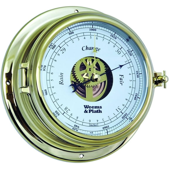 Weems and Plath Endurance II 135 Open Dial Barometer Brass