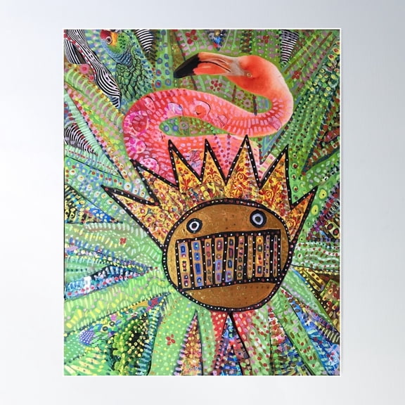 Ween Boognish And Flamingo Poster Wall Art, Modern Wall Decor For Living Room Bedroom, 12x18 UNFRAMED