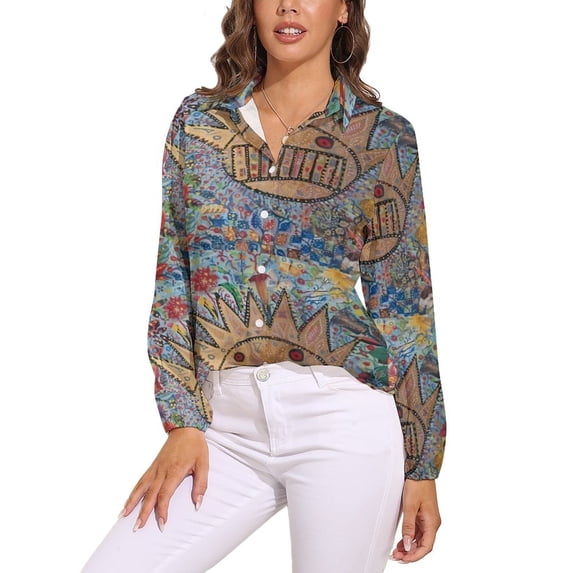 Ween Boognish And Flowers Long Sleeve Blouse Woman Streetwear Casual Shirts Summer Oversize Woman Streetwear Clothing Birthday Present