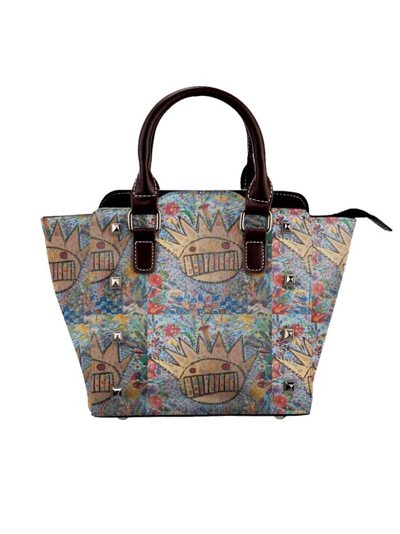Ween Boognish And Flowers Rivet Fashion One-Shoulder Women's Handbag Tote Bag