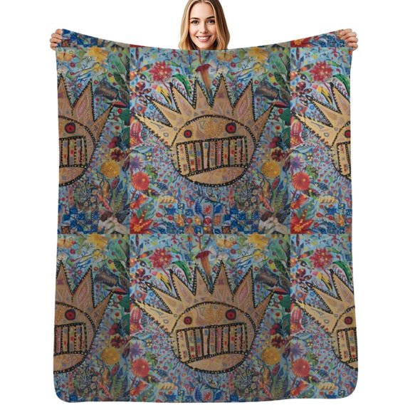 Ween Boognish and flowers Flannel Blanket Warm Soft Bedding Throws Winter Camping Chair Sofa Bed