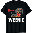 thumbnail image 1 of Weenie Mama Funny Dachshund Lover Weiner Dog Gift Graphic Crew Neck Short Sleeve T-Shirts (Men's, Women's), 1 of 4