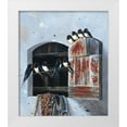 thumbnail image 1 of Weenink, Jan 26x30 White Modern Wood Framed Museum Art Print Titled - Window with 9 birds, 1 of 4