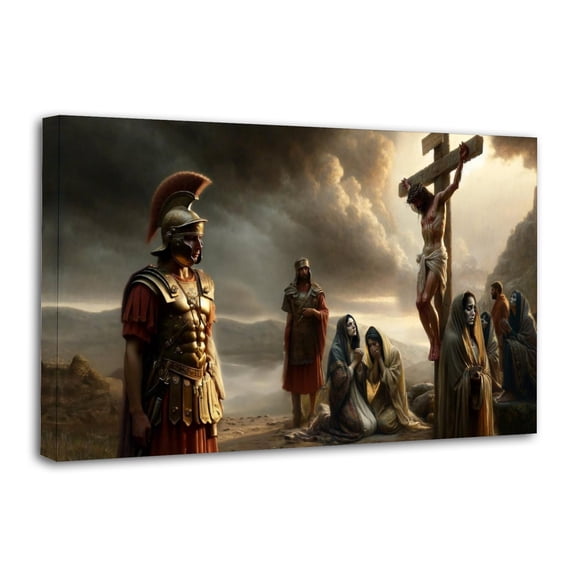 Weep Not for Me The Women Weeping over Jesus on The Cross Gifts Canvas Painting Poster Wall Art Decorative Picture Prints Modern Decor 24x36inch(60x90cm)