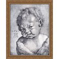 thumbnail image 1 of Weeping Cherub 28x34 Large Gold Ornate Wood Framed Canvas Art by Albrecht Durer, 1 of 2