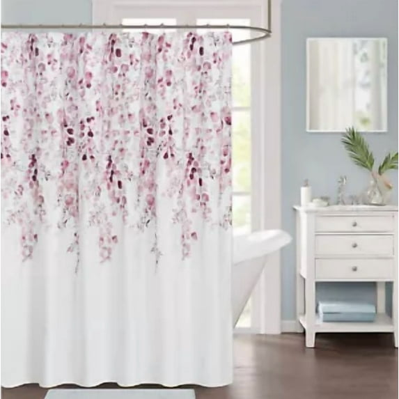 Weeping Flower Fabric Shower Curtain