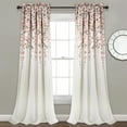 thumbnail image 1 of Weeping Flower Room Darkening Window Curtain Panels Blush/Gray 52X95+2 Set, 1 of 11