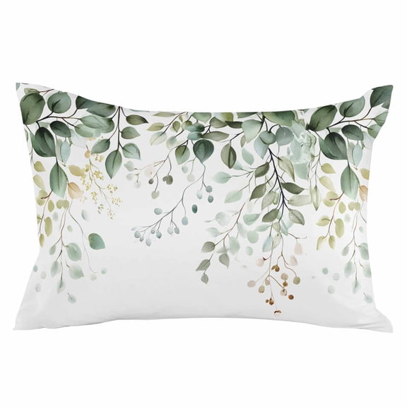 Weeping Green Botanical Summer Body Pillow Cover, Pillowcase Protectors with Zipper, Breathable Decorative Throw Pillow Case Cover, Pillow Shams for Couch Sofa 24x36Inch