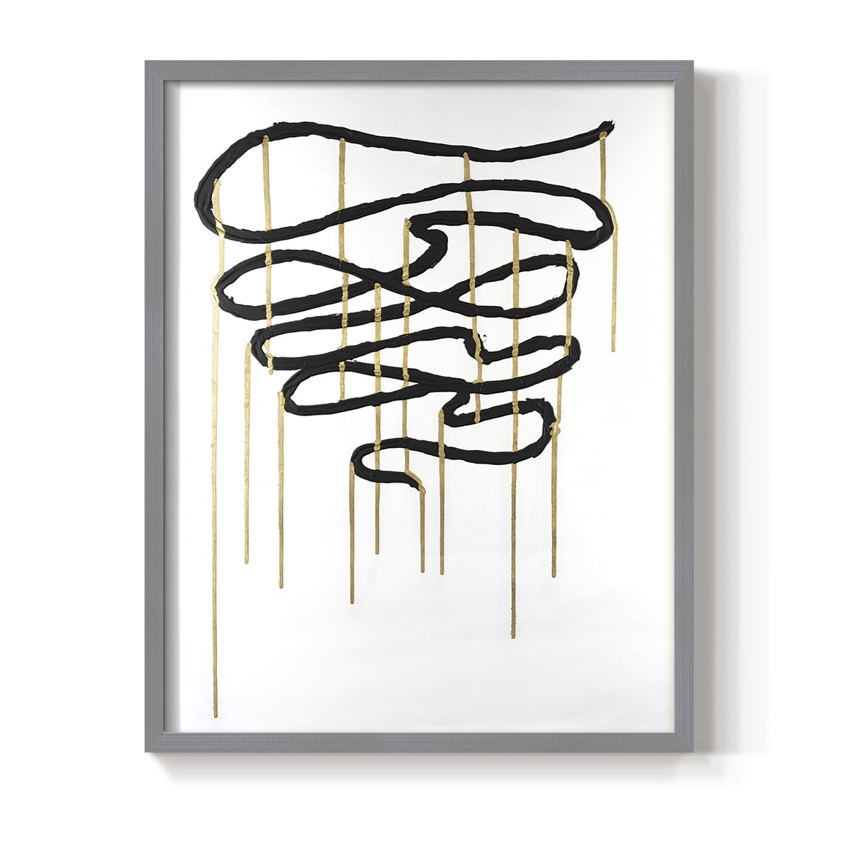 Weeping Ribbon I Framed Print in Gray Solid Wood 8 x 10 Framed Print