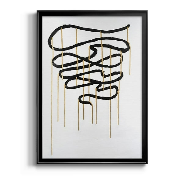 Weeping Ribbon I Premium Framed Print, in Gold, Black, or Silver - Ready to Hang
