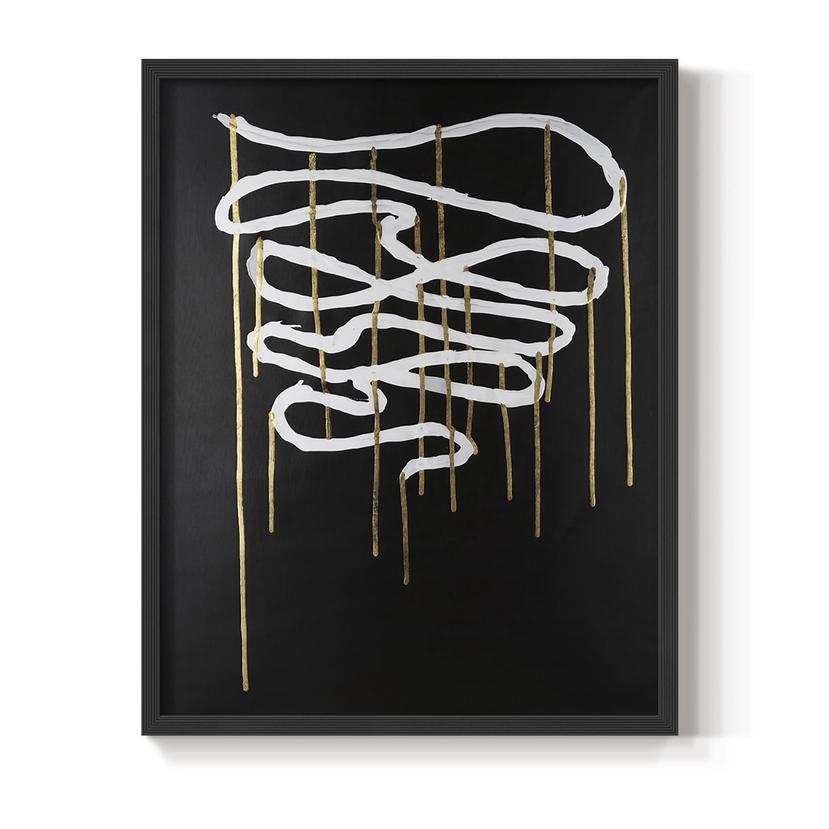 Weeping Ribbon II Framed Print in Black Solid Wood 22 x 28 Framed Print