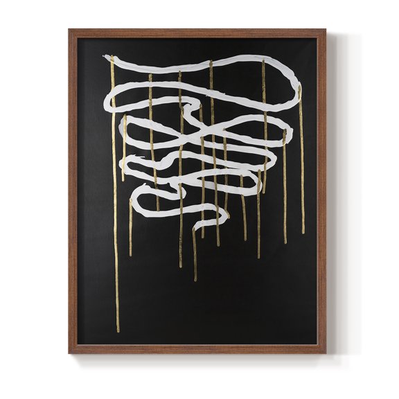 Weeping Ribbon II Framed Print in Brown Solid Wood 8 x 10 Framed Print