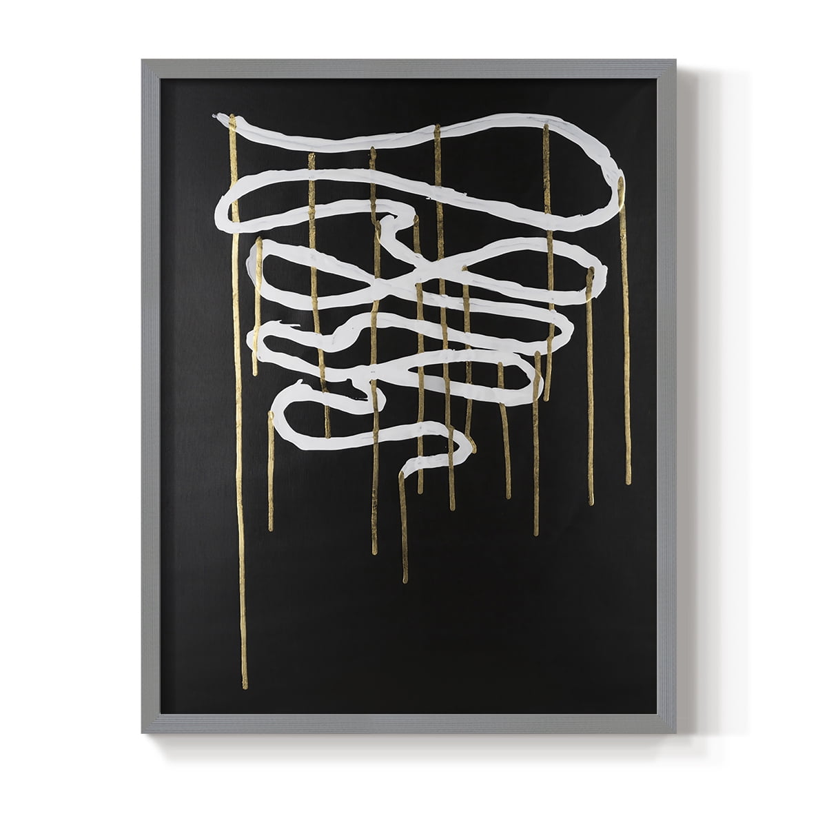Weeping Ribbon II Framed Print in Gray Solid Wood 8 x 10 Framed Print