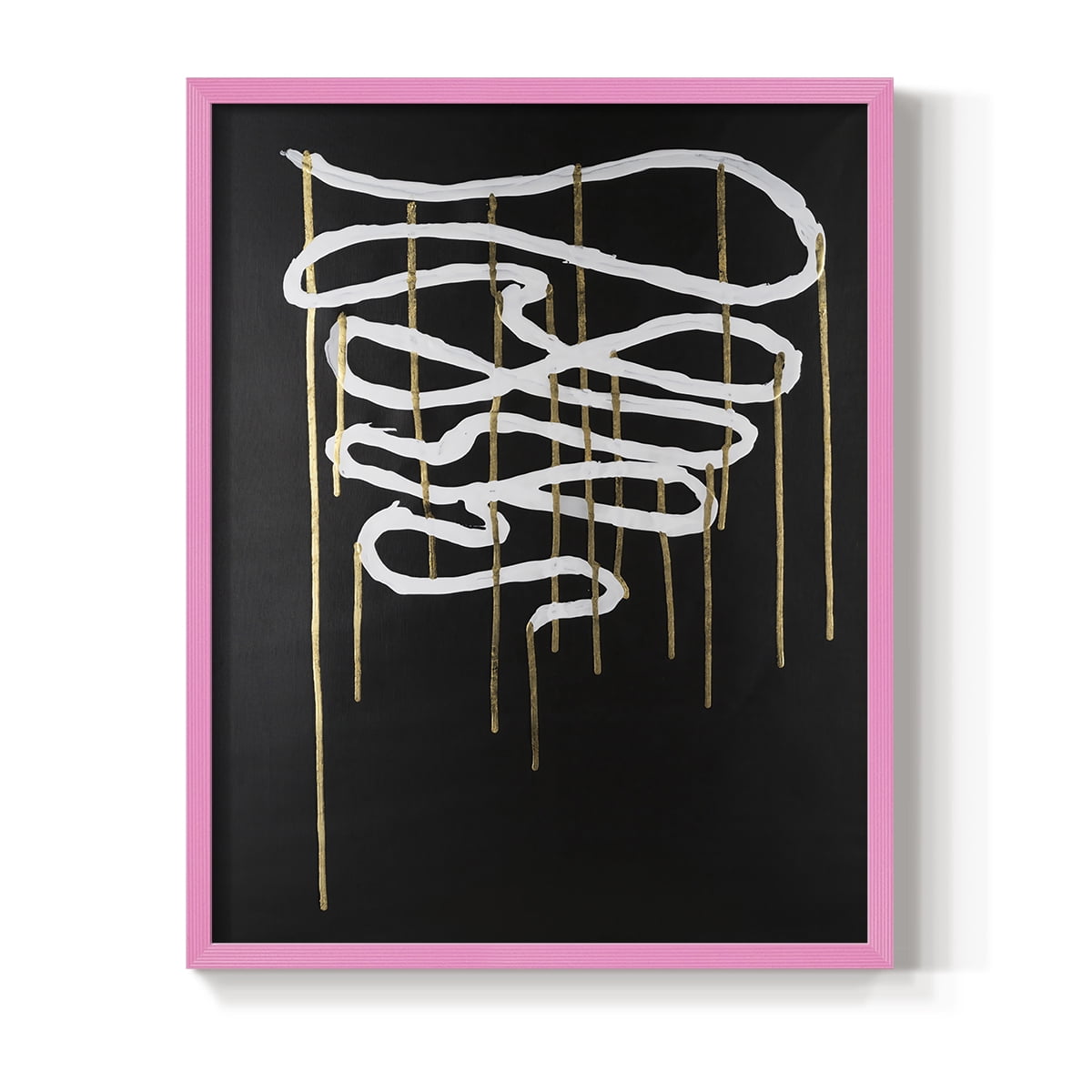 Weeping Ribbon II Framed Print in Pink Solid Wood 8 x 10 Framed Print