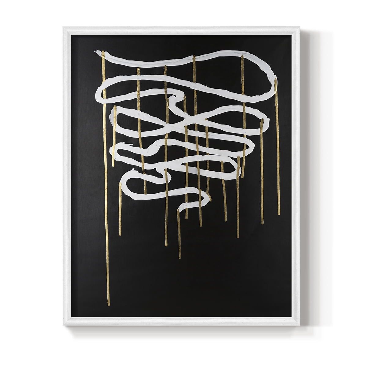 Weeping Ribbon II Framed Print in White Solid Wood 8 x 10 Framed Print