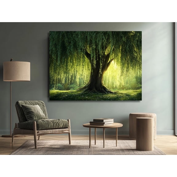 Weeping Willow Print, Wall Art Poster, Unframed Paper Poster 8x10in