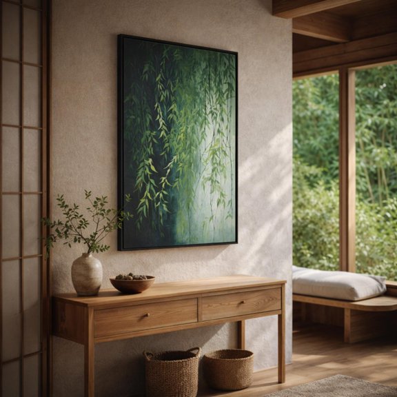 Weeping Willow Tree Nature Inspired Wall Decor Unframed Paper Print