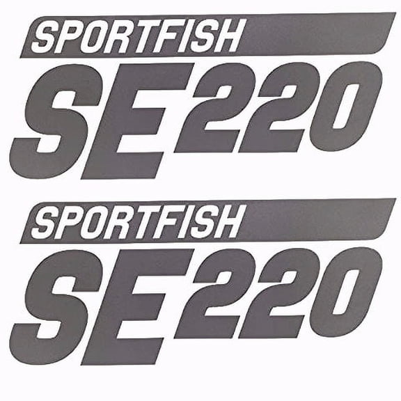 Weeres Pontoon Boat Decal Sticker | SE 220 Sportfish Emblem (Pair)