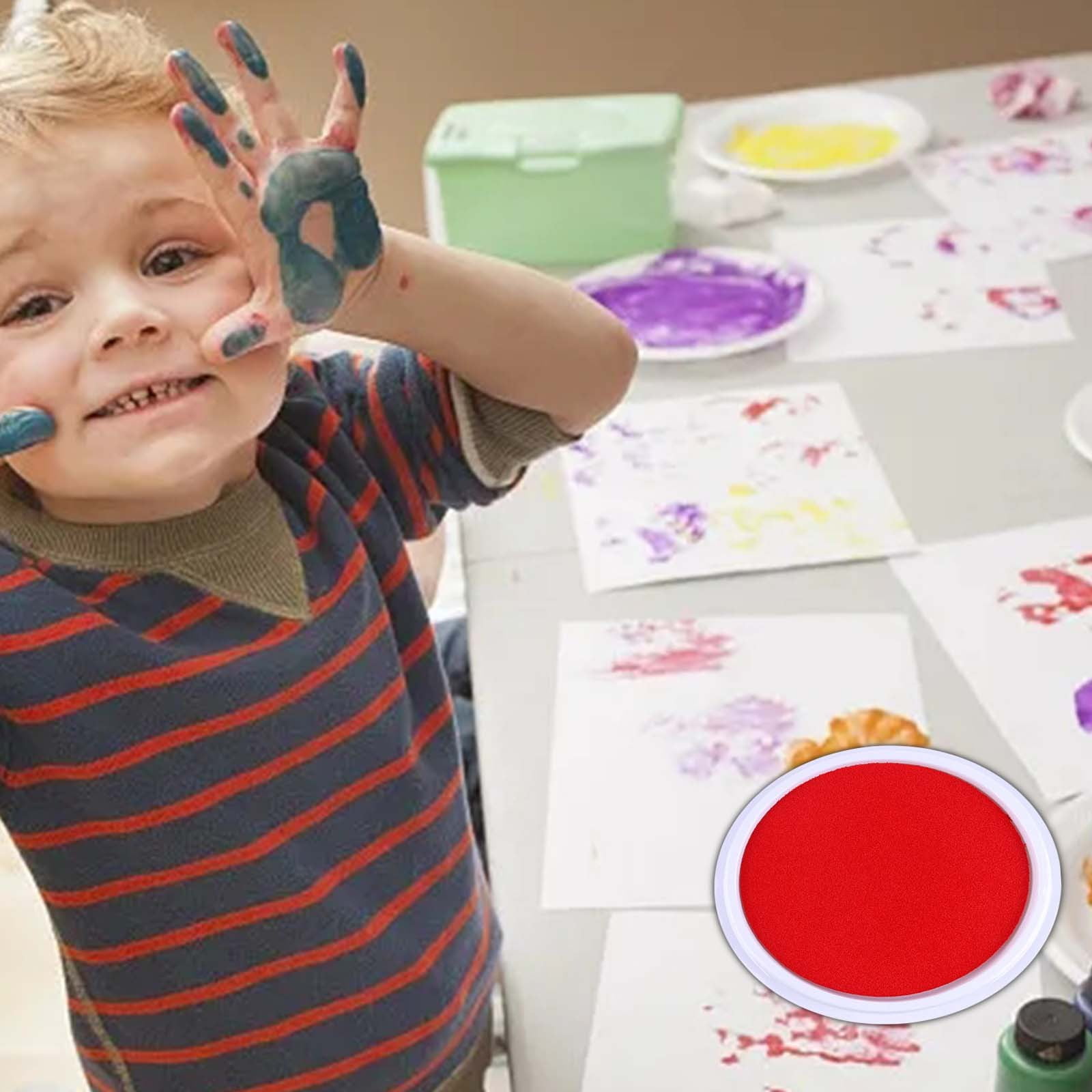 Weerihhol 1 Finger Printing Clay Painting Kindergarten Large Plate