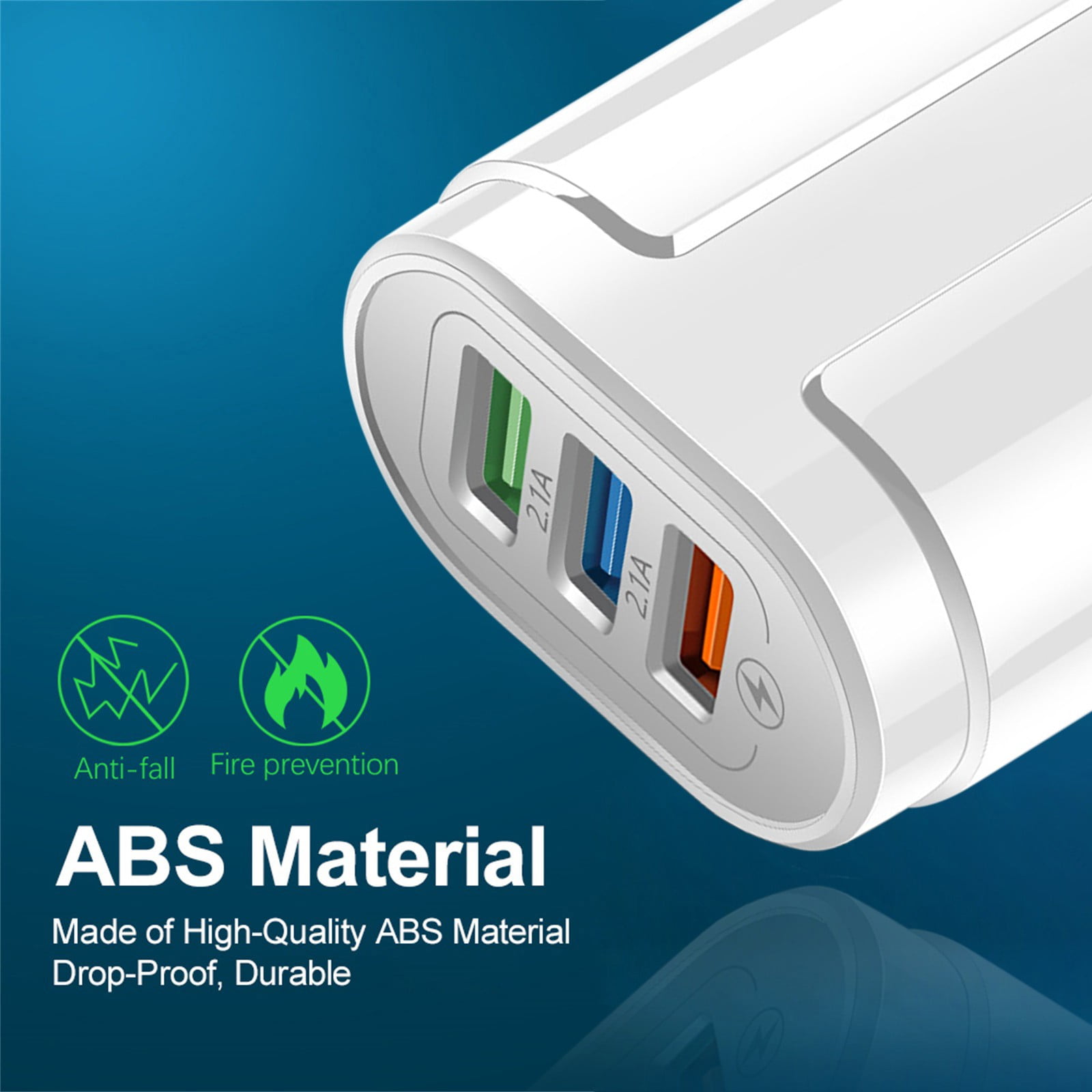 Weerihhol 3-port USB Charging Head Macaron Color Matching Charging Head ...