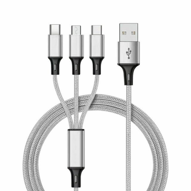 Weerihhol 3in1 Fast USB Charging Universal Function Cell Phone Charger Cord Phone Chargers for Android Type C 10ft Fast Charging