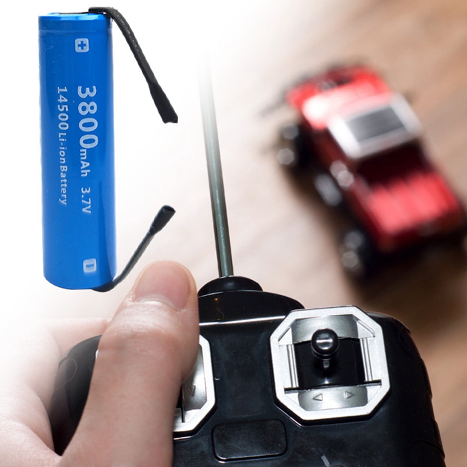 Weerihhol Button Top 14500 Rechargeable Battery 3.7V 3800mAH High Capacity
