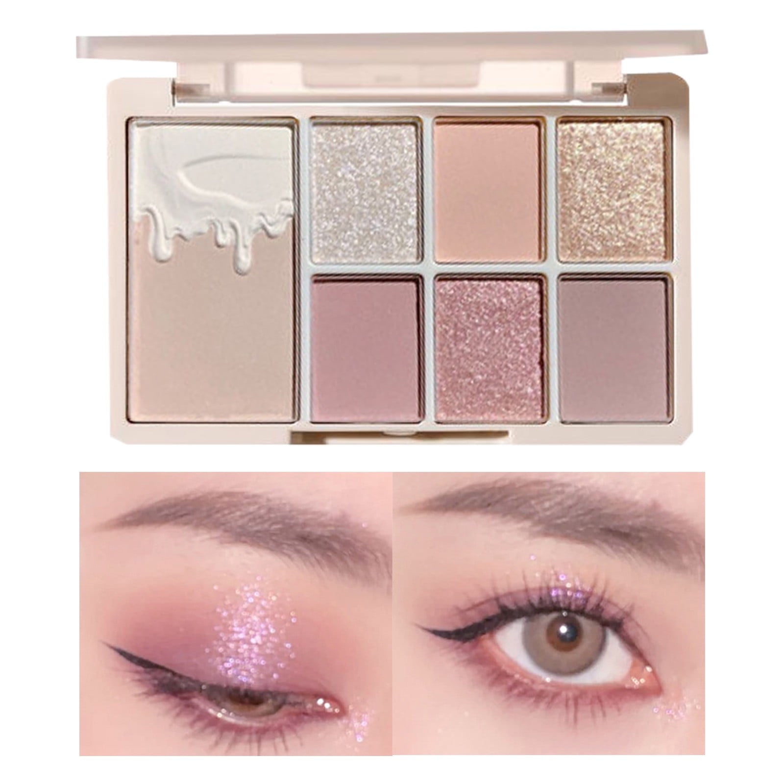 Weerihhol Chestnut Seven Color Eye Shadow Beginner Pearly Fine Flash ...