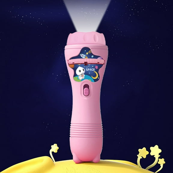 Weerihhol Children's Luminous Flashlight Bedtime Toy Early Education Cartoon Animal Dinosaur Various Patterns Projection Flashlight*1pcs Stargazer Lights for Car