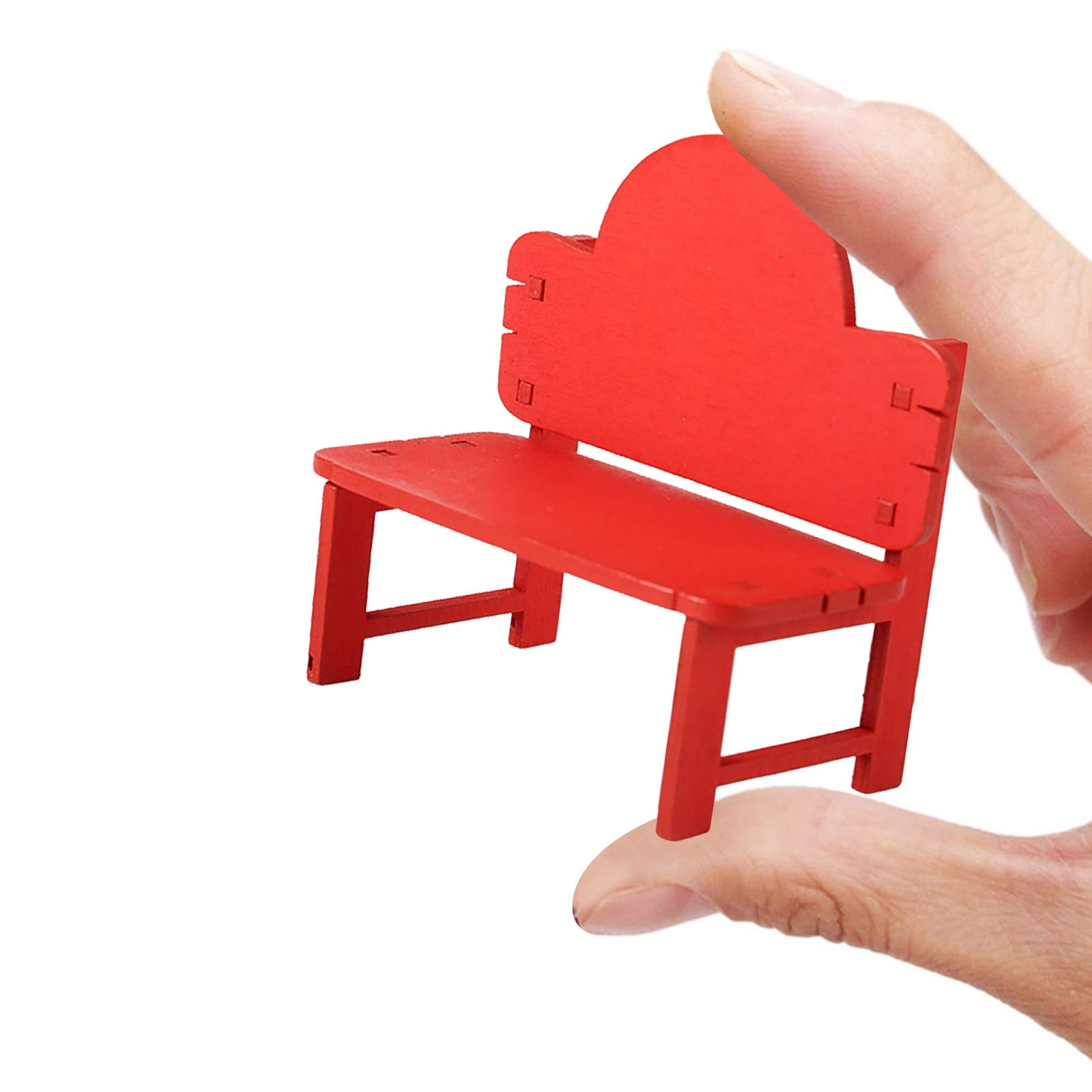 Weerihhol Doll Miniature Furniture Wooden DIY Table And Chair Children