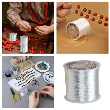Weerihhol Elastic Stretch String Cord For Jewelry Making Bracelet Beading Thread 80m A Roll 2PCS Cool Beads for Bracelets