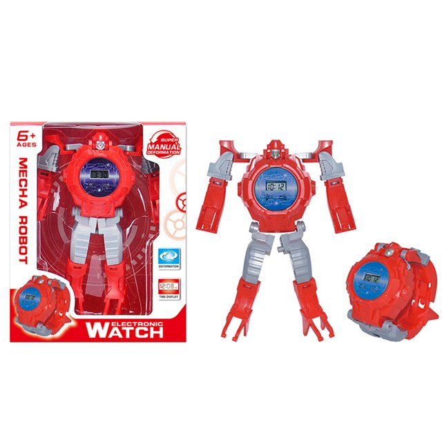 Weerihhol Electronic Deformation Watch Children Manual Transformation