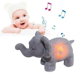 Weerihhol Elephant Breathing Stuffed Animal Mush Plushies For Sleep With Musical Lights & Rhythmic Breathing Motion Mushplushies Breathing Animals Koala Breathing